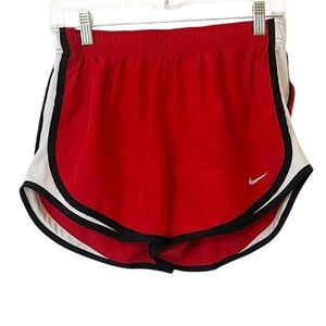 Nike Women's Dri-Fit Red White and Black Athletic Lined Shorts‎ Size Medium